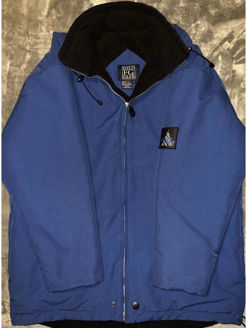 Vintage Field Gear Blue Nylon Jacket Mens Large Tall